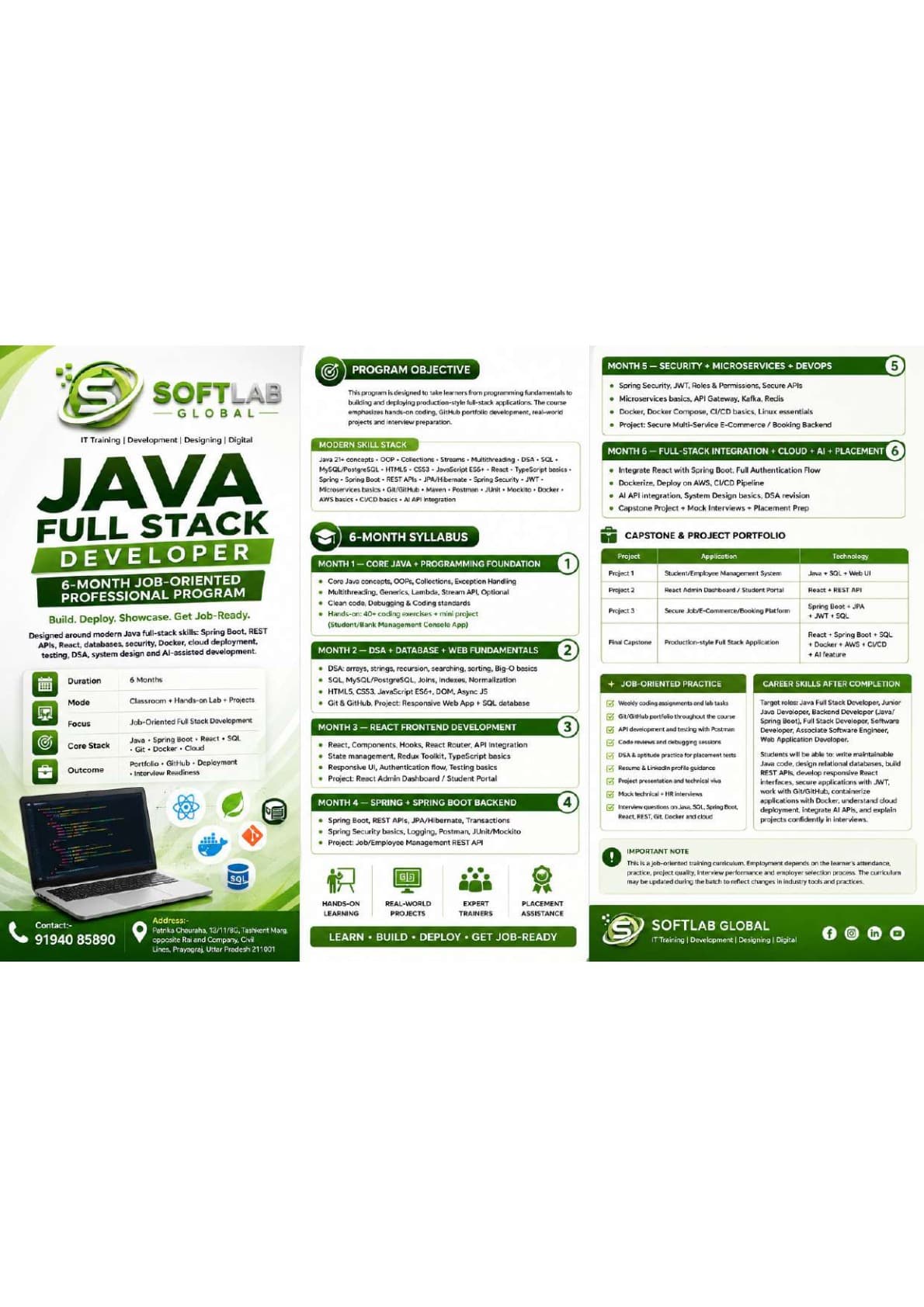 Java Full Stack Enterprise Engineering